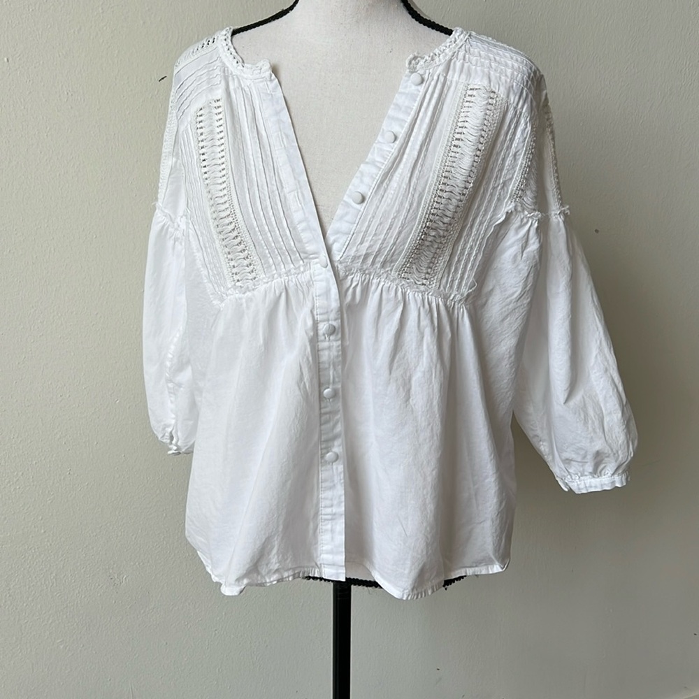 5 for $25 Eri + Ali White Airy Blouse